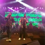Karan Singh Grover sings and raps live with Mika Singh on stage at his song launch concert
