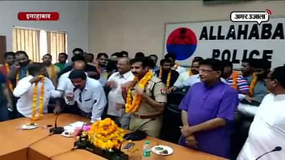 Allahabad police honoured by Akhil Bhartiya Kshatriya Mahasabha to solve murder case 