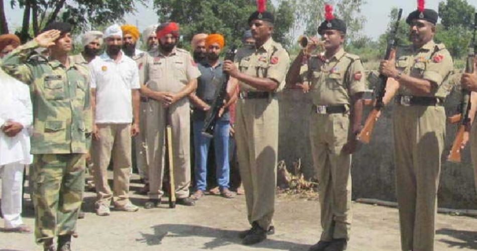 bsf jawan gurvinder singh funeral, killed in jammu kashmir terror attack