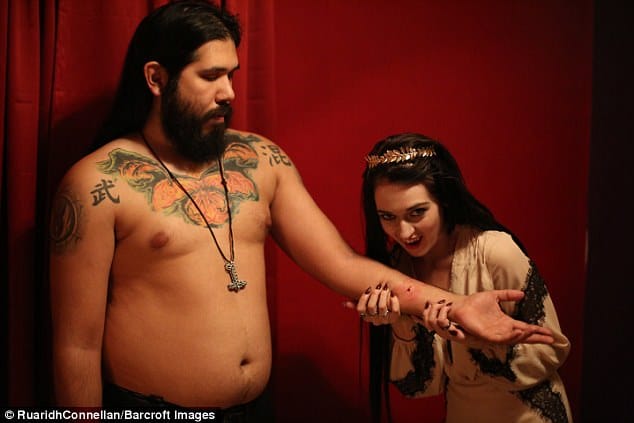 vampire Texas couple blood sucking relationship