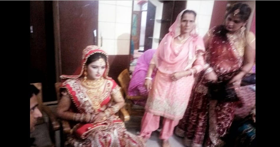 first pictiures of Olympian mausam khatri's bride