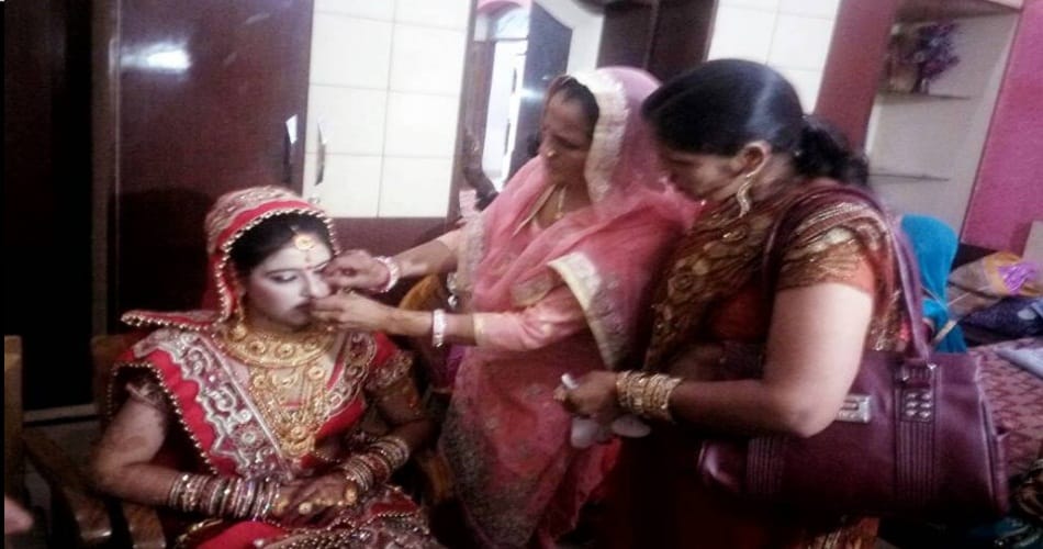 first pictiures of Olympian mausam khatri's bride