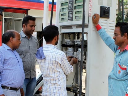 probe in two petrol pumps in Lucknow.
