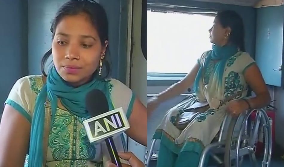 Survana Raj, a para-athlete had to spent her night sleeping on train floor as upper berth allotted
