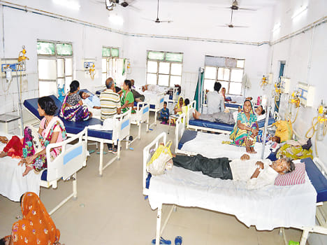 Emergency patient and child ward full