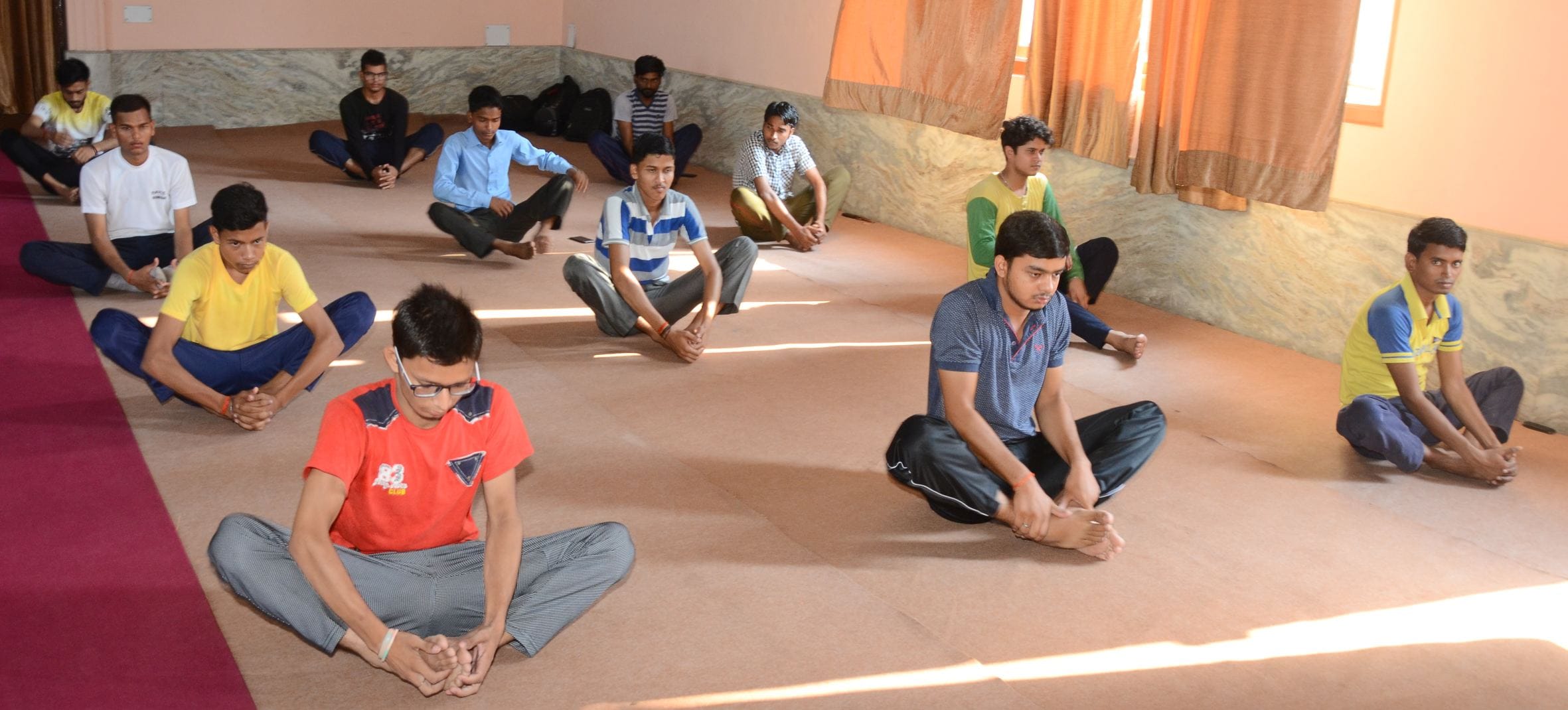  yoga class in shia PG college in Lucknow.