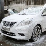  Nissan's car foam wash techniques  saves 6.1 million litres of water in India
