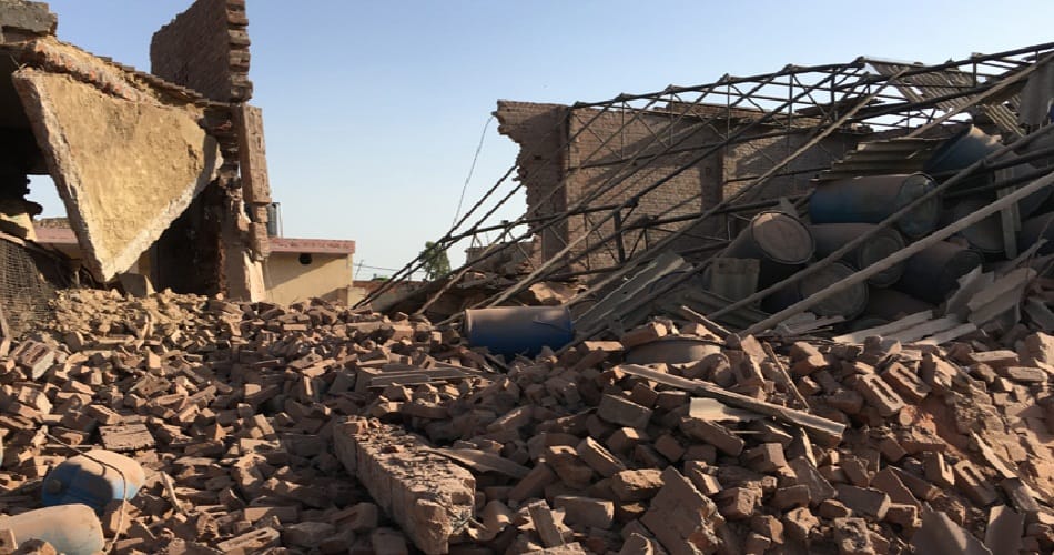 Blast In Fireworks warehouse at sunam, many injured