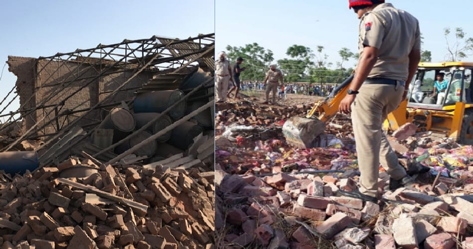 Blast In Fireworks warehouse at sunam, many injured