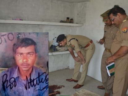 A man murdered in chinhat in Lucknow.