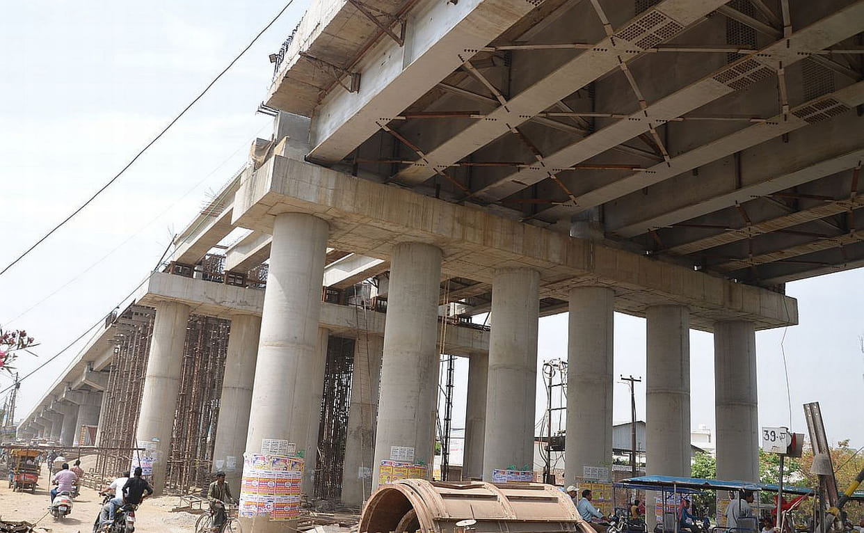 5 crore not received from flyover road.