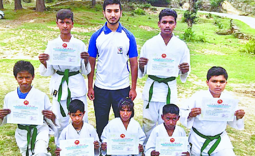 Seven Karate Players Passed Belt Examination