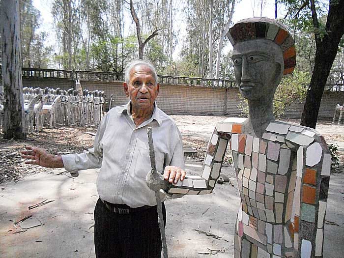 rock garden chandigarh creator nekchand 93rd birthday