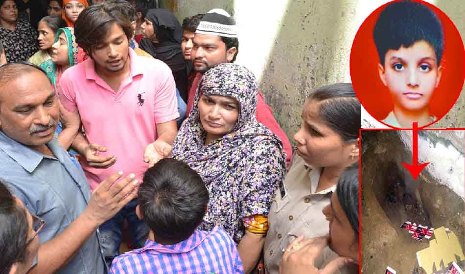 neighbor brutally killed 10 year old boy and burried in his own house at ghaziabad shahid nagar
