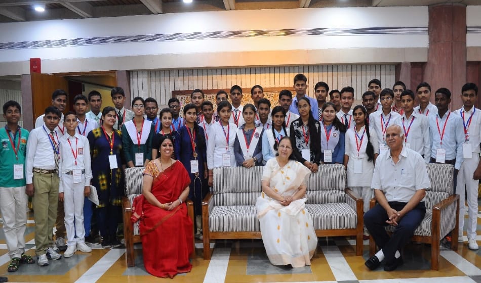atul maheshwari scholarship is first step to confidence for brilliant students says sumitra mahajan