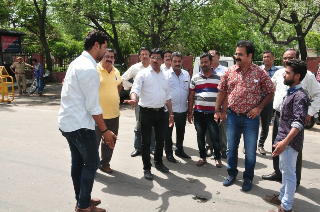 Jaipur Congress Party's protest in jaipur Concerning the Problems Of Farmers