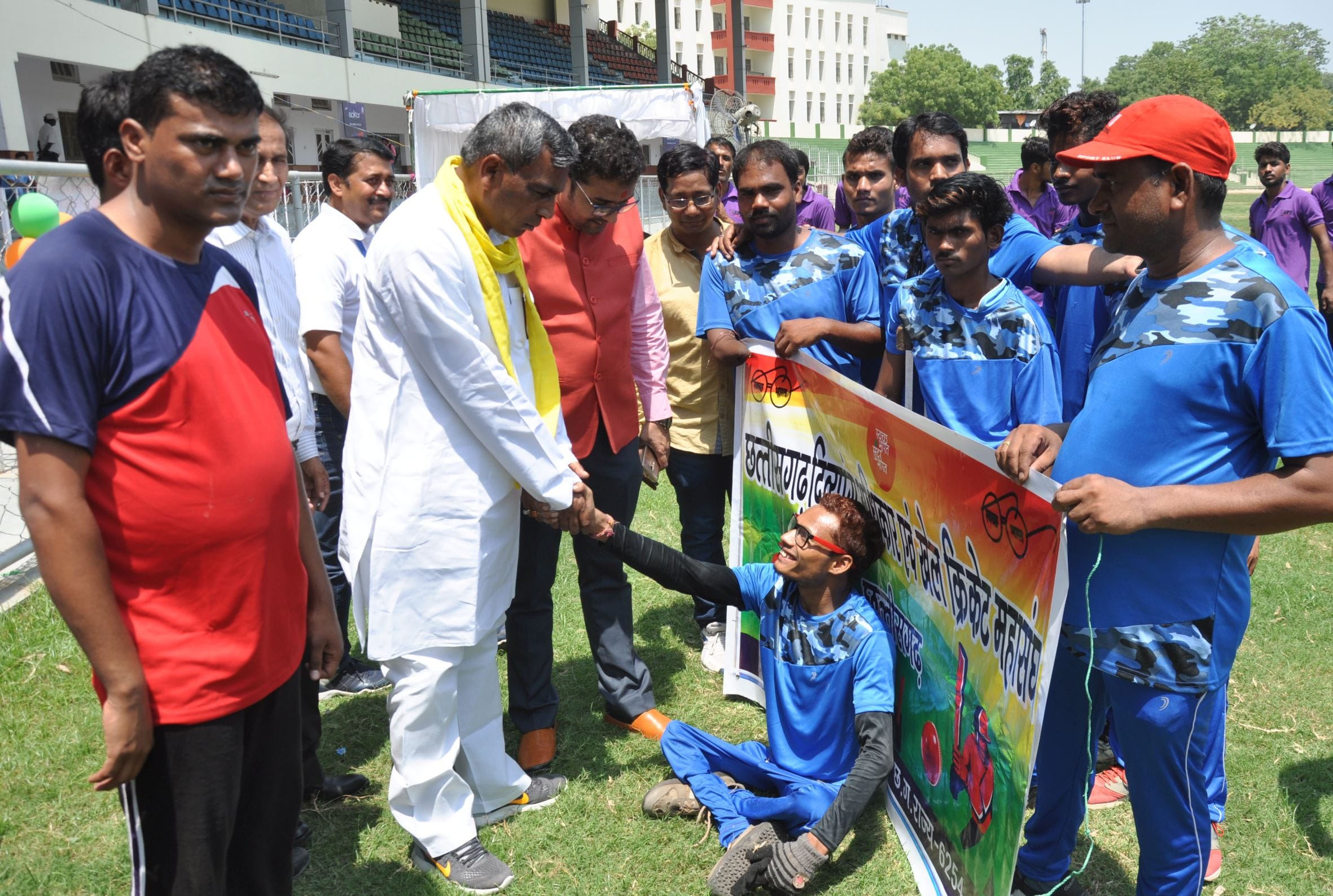 disabled central zone cricket match in lucknow