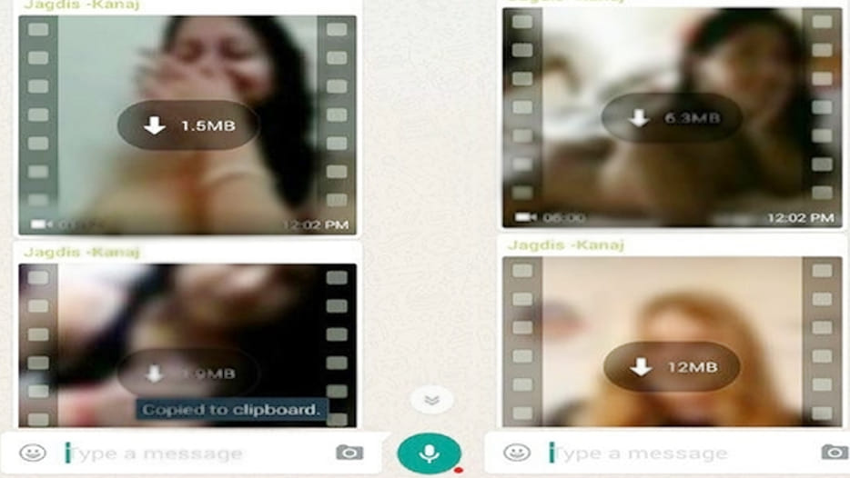 porn message sent in whatsapp group