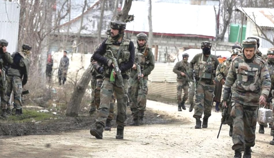 Cordon of area at south kashmir pulwama district