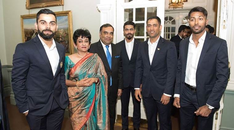 Indian high commision's dinner party for indian cricket team at lords 