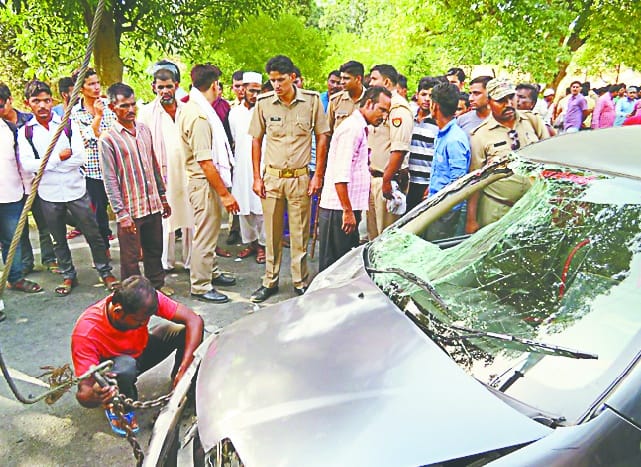 Two youths die in bike and car collision