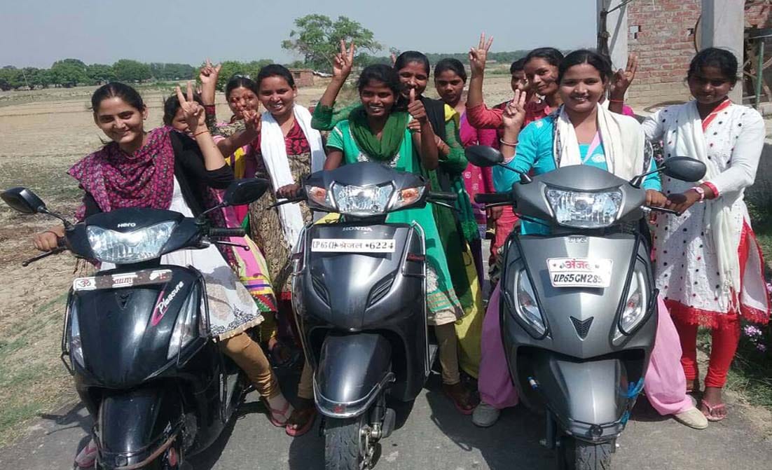 prime minister adarsh village daughters learning skills