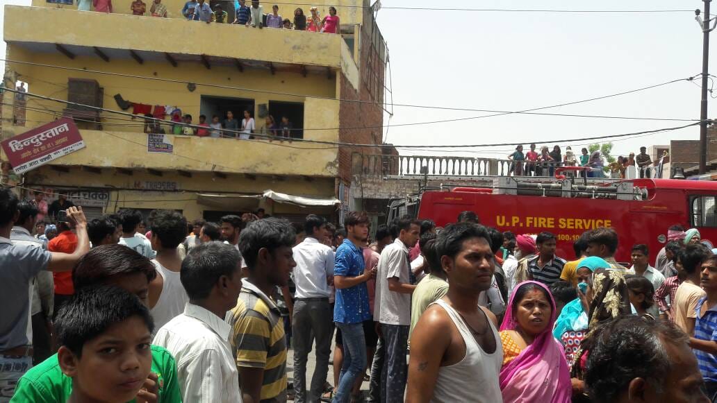 in agra illegal storage of inflammable chemical was going on