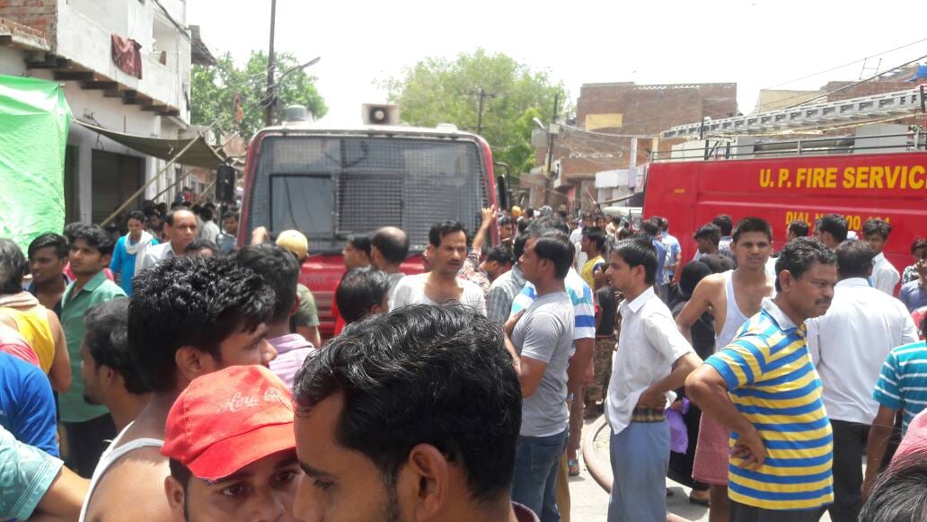 in agra illegal storage of inflammable chemical was going on
