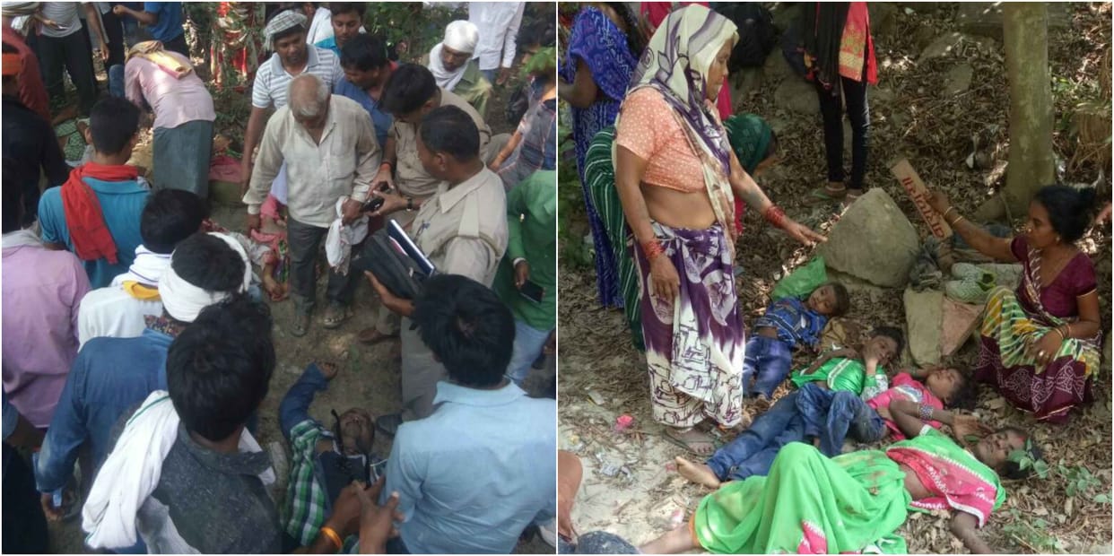 Jaunpur Bus Incident Mother Finding a her son on a Heap of dead body