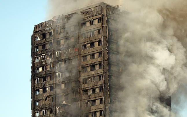 40 fire engines at the spot after massive fire at London's 27th storey building 
