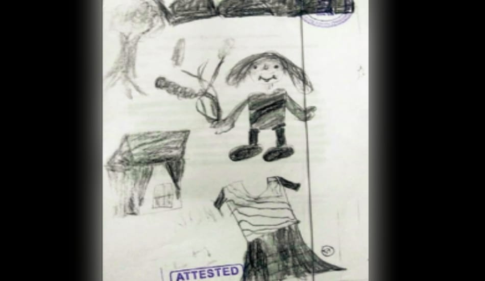 sketch of 10 year old rape victim leads accused to jail