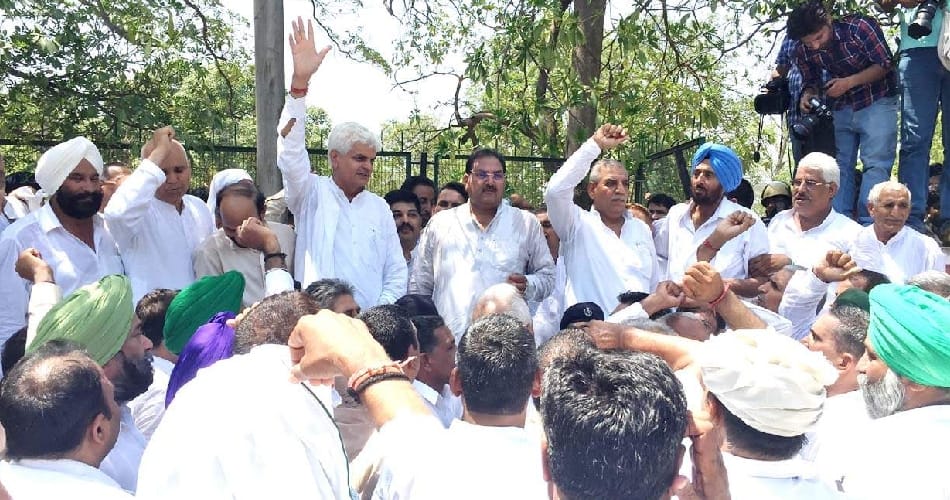 INLD's ruckus at CM residence, haryana news
