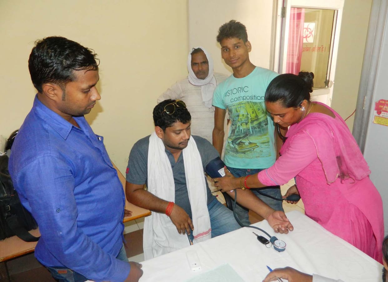Thirty people donated blood