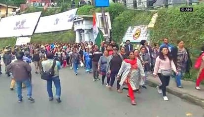 WB Police recovered arms, arrows and cash from Gorkha Janmukti Morcha office in Darjeeling