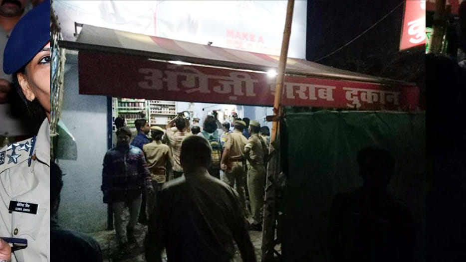 ssp sonia singh raids in liquor shop