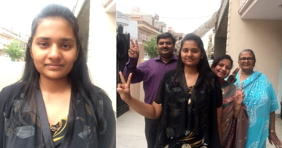 Mehak Singhal Top in haryana, AIMS entrance test