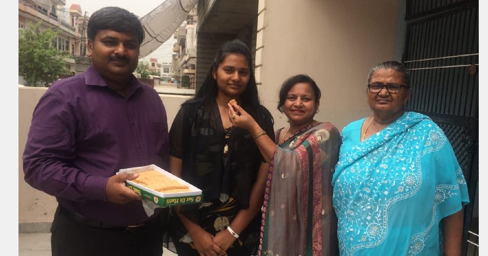Mehak Singhal Top in haryana, AIMS entrance test