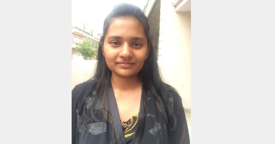 Mehak Singhal Top in haryana, AIMS entrance test