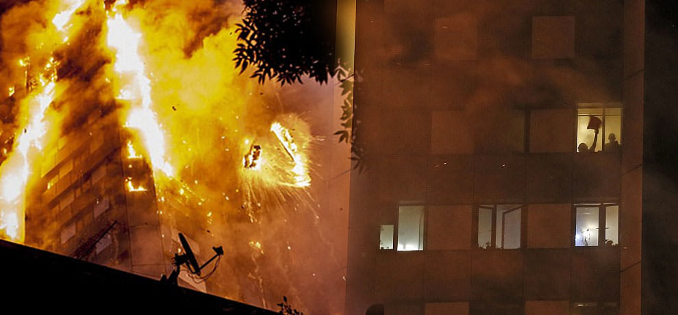 mother threw her child from 10th flour when massive fire caught at London grenfell tower