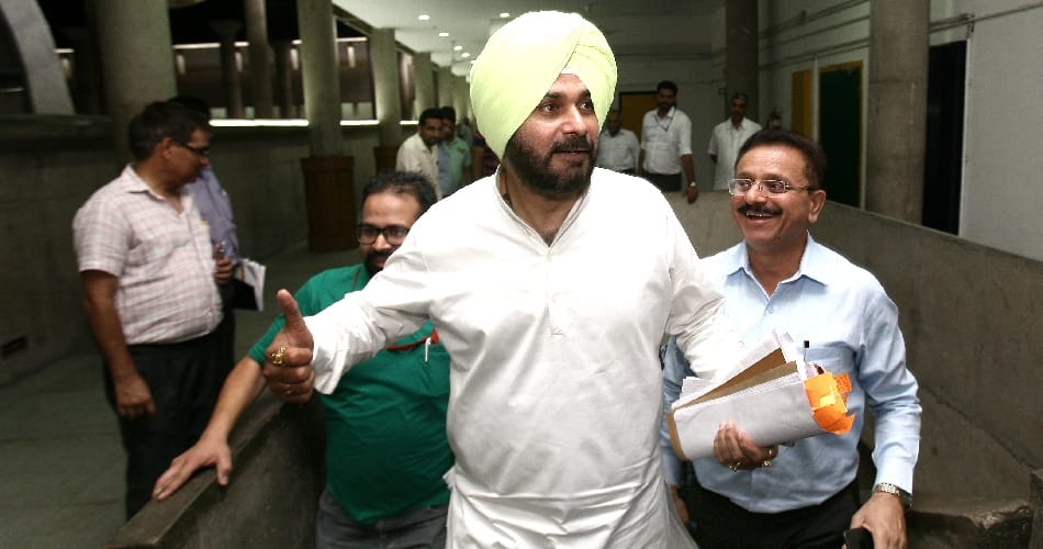 Punjab assembly session, akali dal protest against navjot sidhu