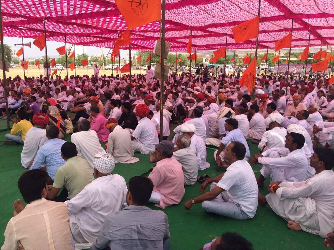 kisaan aandolan no more effect in rajasthan 