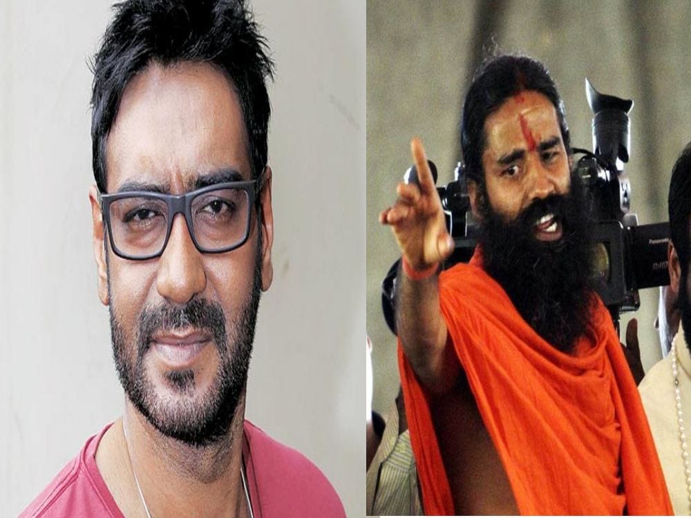 bollywood actor Ajay Devgan will make Baba Ramdev biopic