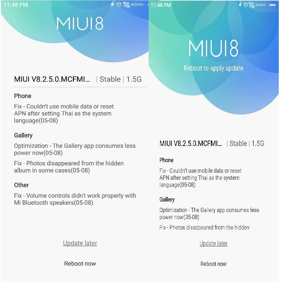 RedMi Update