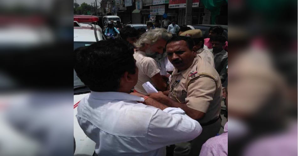 police take custody american sant in rohtak