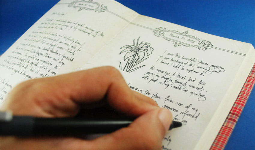 diary writing is a therapy of anxiety and stress