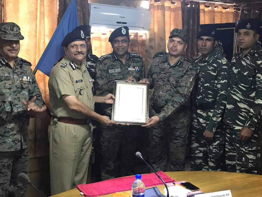 APPRICIATION LETTER GIVEN TO TROOPS OF CRPF IN KASHMIR