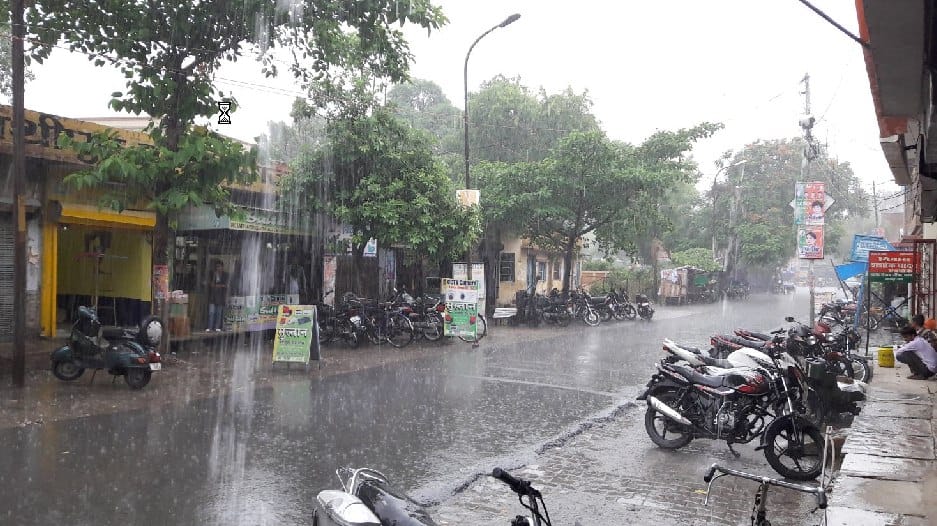 Jhajjam rain, heat relief