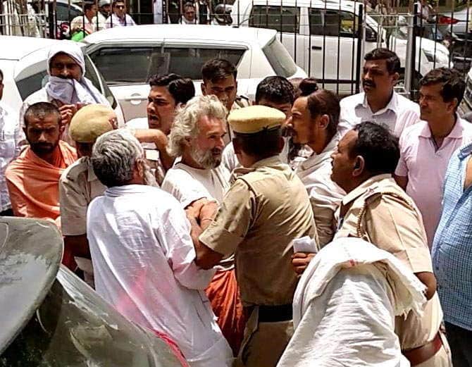 american saint denial divine on hunger strike in india