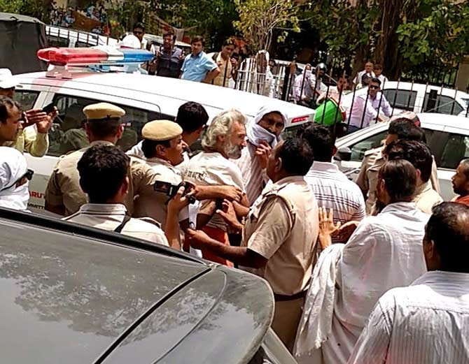 american saint denial divine on hunger strike in india