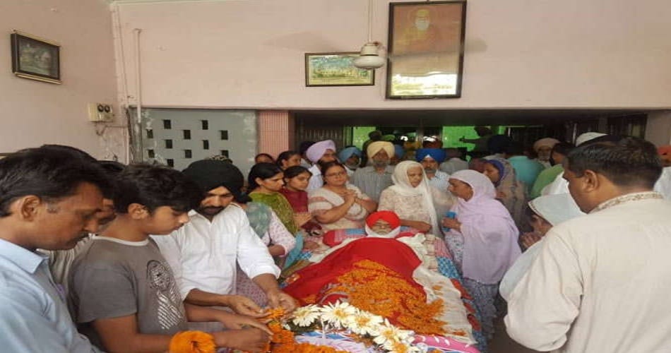 cremation of ajmer aulakh in mansa